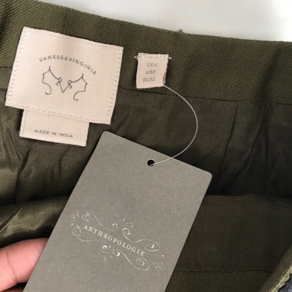 Anthropologie VANESSA VIRGINIA EMBROIDERED SKIRT - Picture 5 of 8